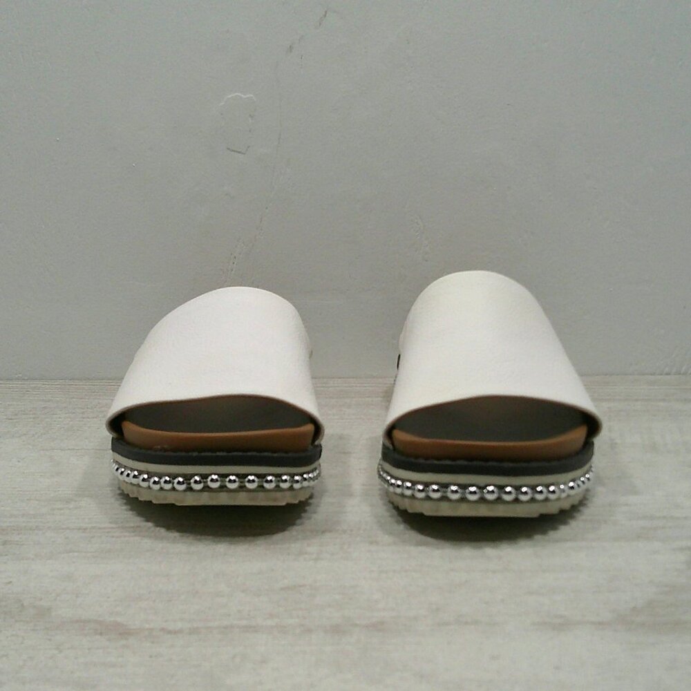 White Mt. Mountain Bronte Studded Platform Slide Mule Sandals Size 5.5 M - Picture 3 of 9